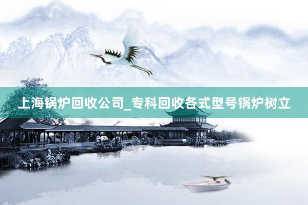 上海锅炉回收公司_专科回收各式型号锅炉树立